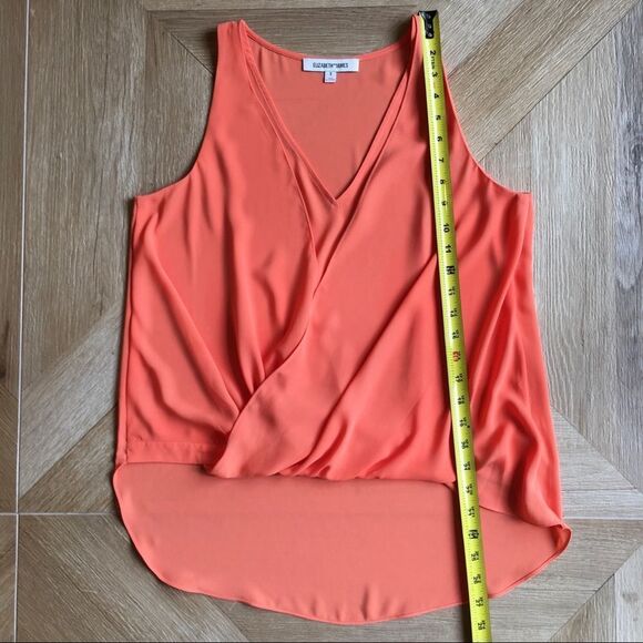 Elizabeth & James sleeveless orange blouse EUC SzS - Picture 6 of 9